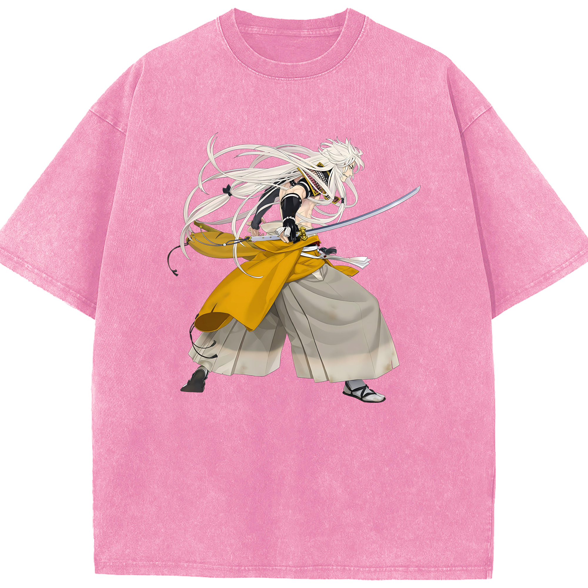 （画像用） 刀剣乱舞 Touken Ranbu 綿100% ヴィンテージ風 半袖Tシャツ（フロントプリント）